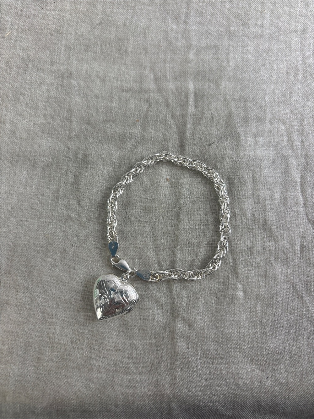 925 ITALY HEART LOCKET BRACELET